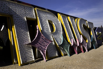 Letters rearranged from the Stardust Casino to spell TRUST.