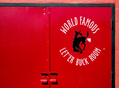 The infamous and very popular Let'er Buck room.