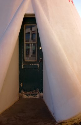 Entrance to a Wigwam, Holbrook, AZ.