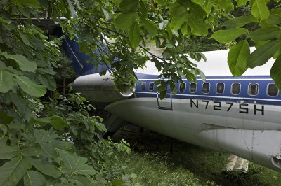 Fuselage, toward the rear.