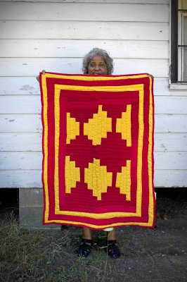 Mary Ann Pettaway, quilter, Gee's Bend, AL.