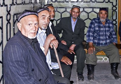 Pilgrims at the Timur Grave