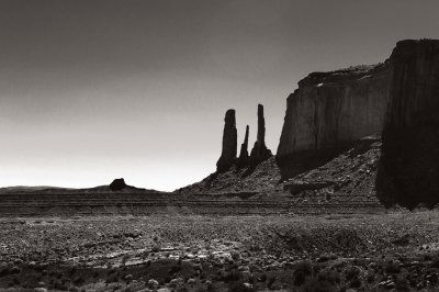 Monument Valley in B/W