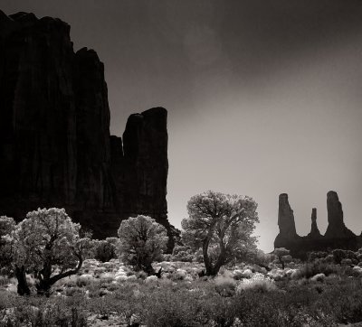 Monument Valley in B/W