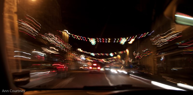 From the car