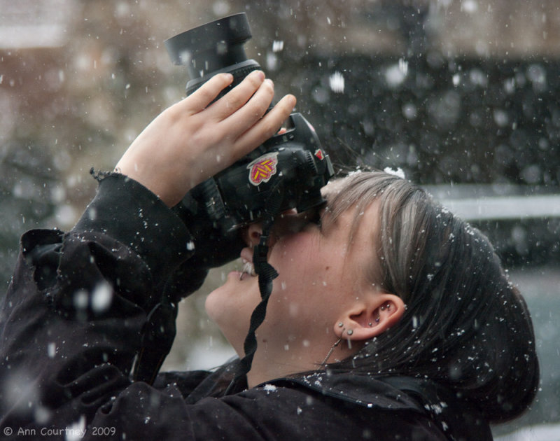  Snow makes people do strange things!