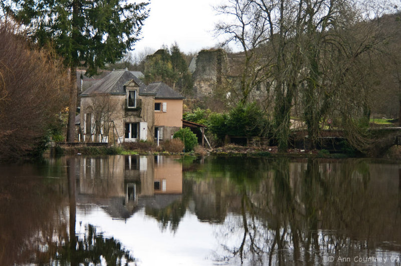 Calm after the weir