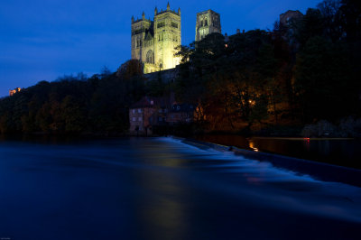 Weir at night