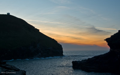 The Valency meets the sea at Boscastle