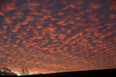 Scary Red Sky in the Morning.