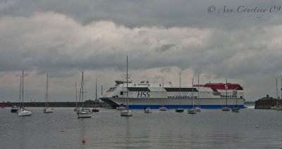 Coming in to Dun Laoghaire harbour