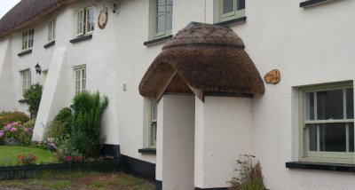  Thatched porch.