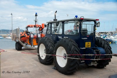 Lyme Regis Lifeboat tractor.