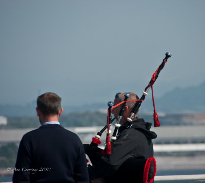 Piping farewell to Plymouth