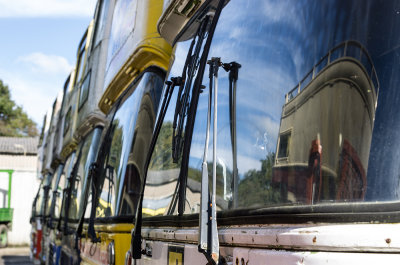 Top deck reflected.