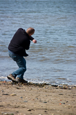 Neil in action.