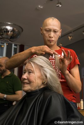 Hairdresser, Asian gay man