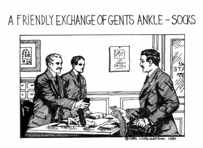 Friendly Exchange of Gent's Ankle-socks
