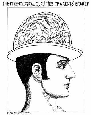 Phrenological Qualities of a Gent's Bowler