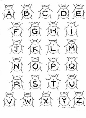Beetles alphabet