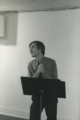 1978 - Opal reading at lecturn in Toronto