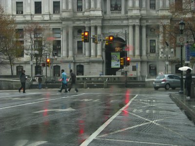 Center City - Rainy Spring Day