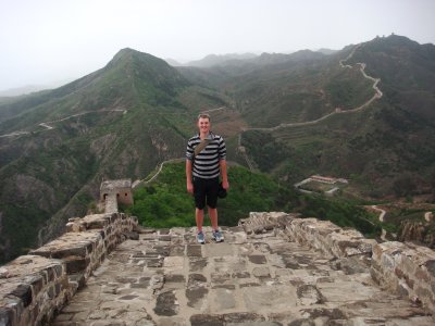 Me on The Great Wall, my favourite experience of our whole trip!