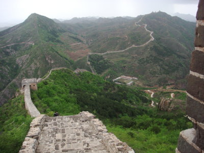 Up on the Great Wall... after the electrical storm!!!