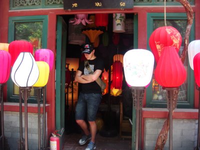 Lamp shop at the Panjiayuan Antique Markets