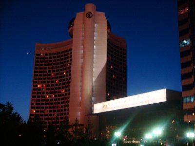 The Hotel at night