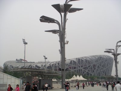 The Bird's Nest Stadium... Amazing structure!