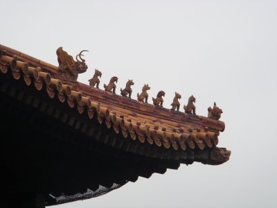 Symbols of holiness, always an odd number, with 9 the highest number. This was an Emperor Only building, the Forbidden City