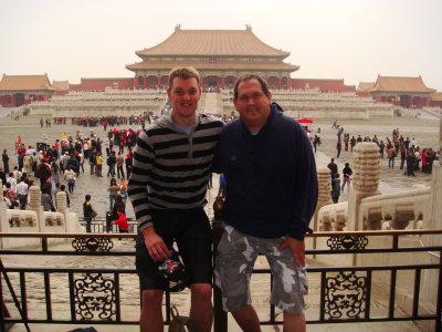 Danny and Sammy at the People's Court, the Forbidden City