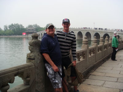 Danny and Sammy at the 17 Arch Bride, Summer Palace, Beijing
