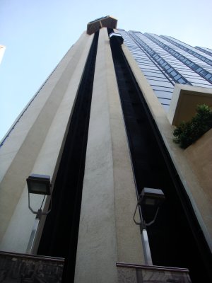 The External Glass Elevators at Hotel Melia