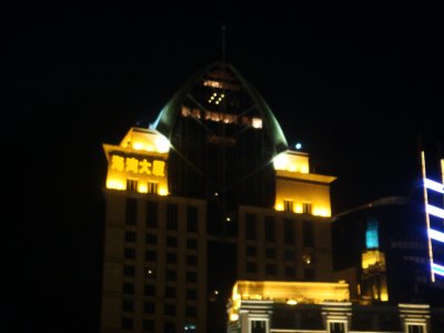 The Bund buildings by night