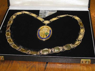 chain of office presented to mitcheldean parish council by RX