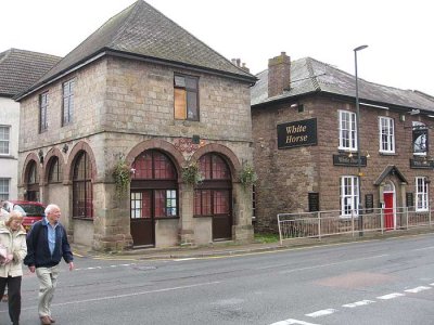 mitcheldean town hall - on left
