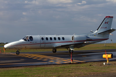 Transport Canada plane waiting for clearance