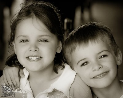 Brother and Sister at the carnival.