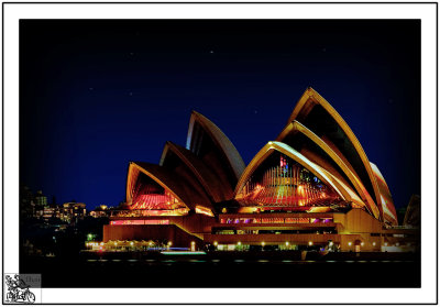 Sydney Opera House By Night.