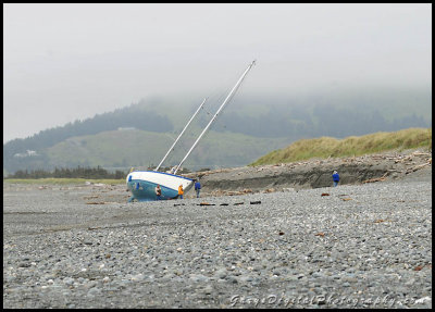 Beached Sailboat