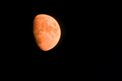 Orange Smoke Filtered Moon