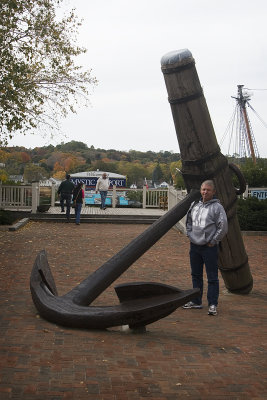 Me by the Anchor at Mystic Seaport Museum