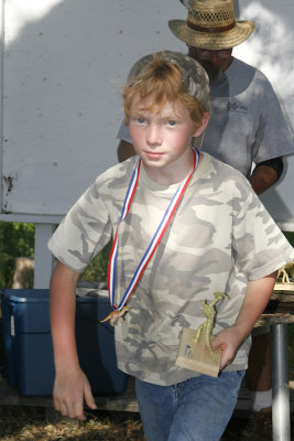 Jake Collects Trophy