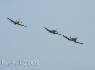 Mustang, Spitfire and Corsair