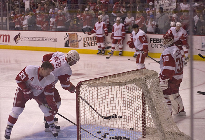 Fans Holding Sign Didnt Know Detroit Had Hockey Team Prior to 1997