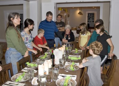 faux pas photography during Thanksgiving prayer.  copyright Tom Polakis