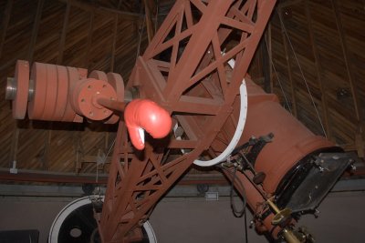 Pluto Telescope-the Astrograph that helped discover Pluto and where Burnham and Norm Thomas spent many nights photoing the sky.