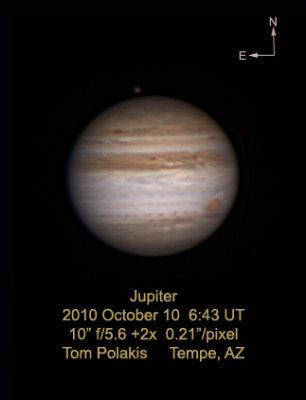 Jupiter and Callisto: October 10, 2010